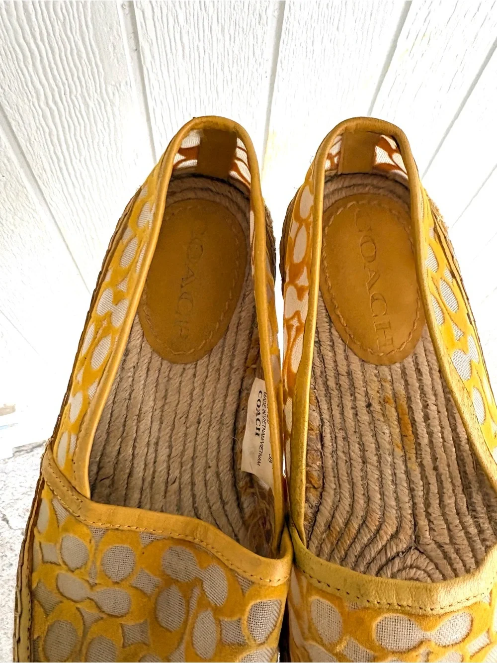 Coach Cleo Espadrilles Shoes Size 7.5